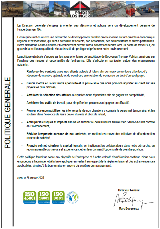 Politique générale